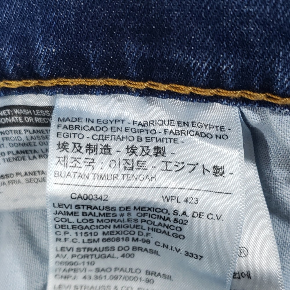 Levi's 502 Jeans Mens 32x30 Blue Regular Taper Medium Wash Lightning Fade Denim - Picture 12 of 14